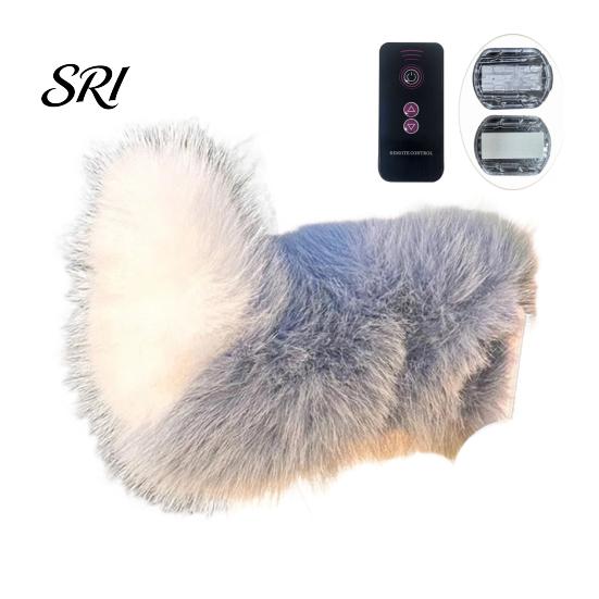 Unique Car Accessory Electric Plush Tail Remote & Voice Control Three-Mode Wagging Artificial Fur Detachable Buckle Costume Cosplay Anime