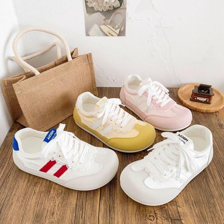 Wasteland wind pink puffs Dexun dopamine ugly cute spring and summer new school style design ballet light luxury