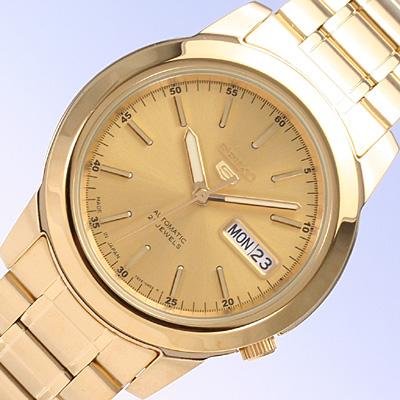 SEIKO SEIKO5 SNKE56J SNKE56J1 Автоматическая дата JMADE Золотые наручные часы для мужчин