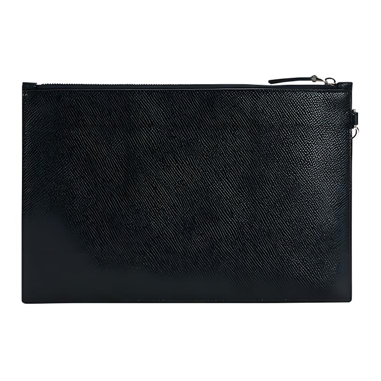 Bally Tenery Lt Classic Red And White Striped Commuter Fashion Design Leather Clutch Men Clutch Black 6232048