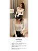 Women's Slim Fit Knitted Sweater: Stylish Square Neck Two-Piece Design for Autumn/Winter