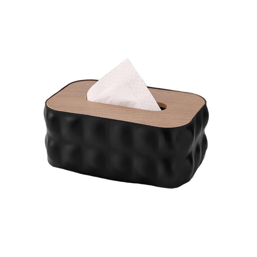 Decorative Toilet Tissue Box Removable Miscellaneous Organizer Paper Storage Holder  Desktop