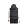 Nike Sportswear Metrotherma-Fit Puffer Logo Hooded Warm Comfortable Sleeveless Down Vest Women Vest Black White FZ5933-010