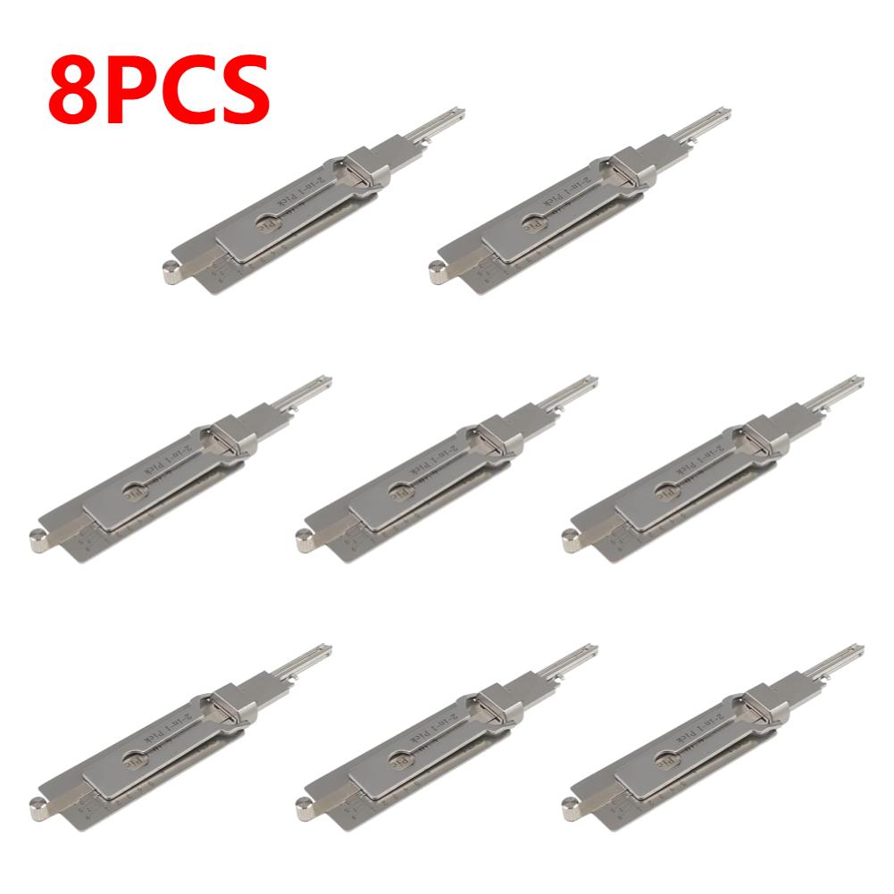 1-10PCS Keys Decoder Hook Tool O-ring Pickup Kit 2 In 1 Precision Hook & Pick Set Lock Decoder Stainless Steel Precision Tools