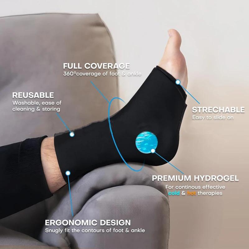 Reusable Ice Pack For Feet Hot Cold Therapy Gel Foot Pack For Ankle Pain Relief A