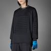 adidas Originals Blue Version Logo Print Crew Neck Sweatshirt Men Tops Black HM6461