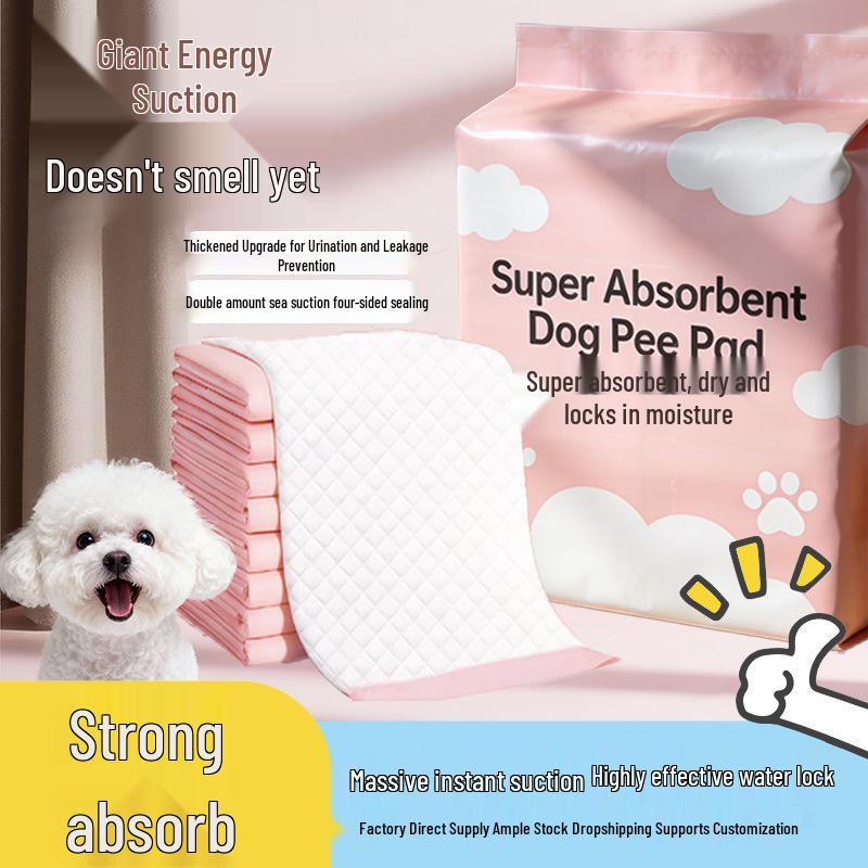 

Thick Super Absorbent Deodorant Pet Pads for Dogs and Rabbits M 45x60cm 50 pieces