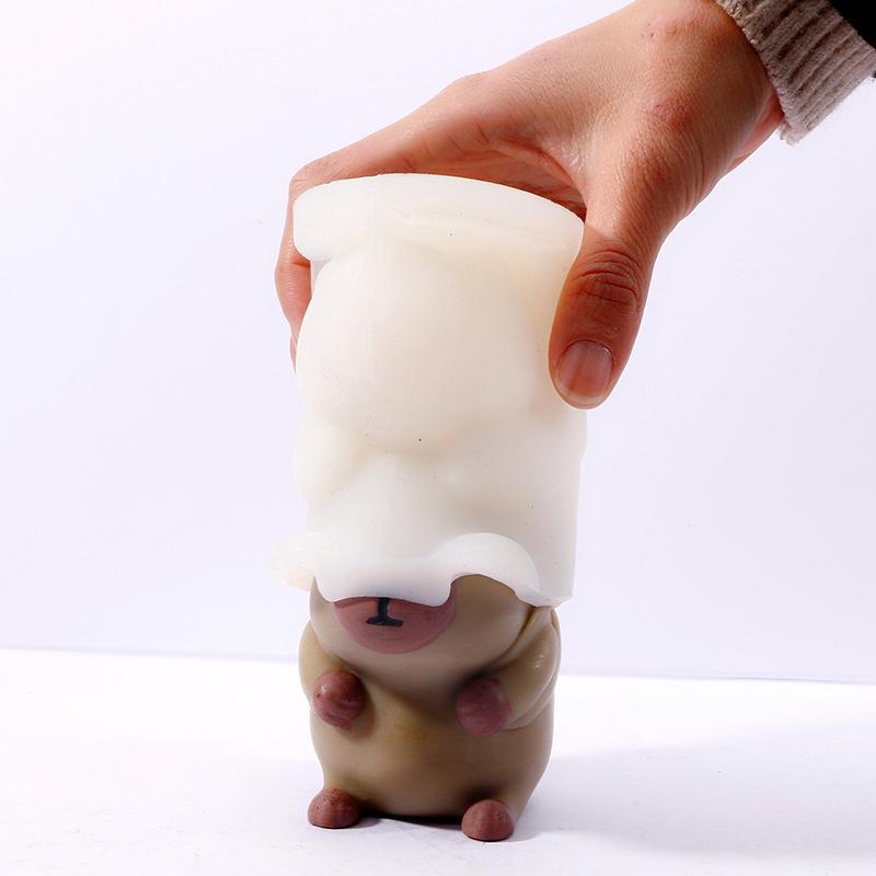 3D Capybara Moussekake Silikonform DIY Sjokolade Gelé Puddingform Laging Isbrett Hjemmebakingstilbehør Bryllupshåndverk