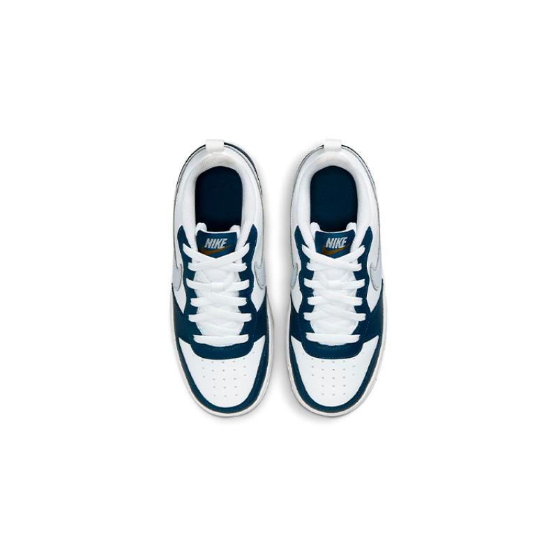 Nike Court Borough Low 2 White Valerian Blue GS Sneakers BQ5448-121