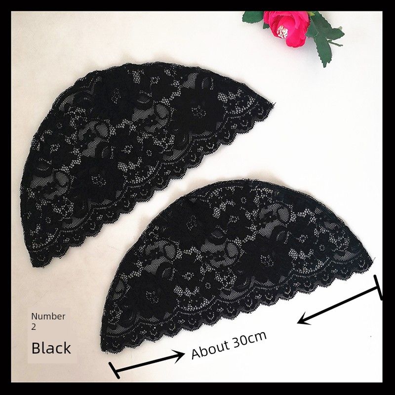 

Arms Hiding Bye-Bye Meat Connection Sleeveless Sling Sleeve Decoration Semi-Finished Product Breathable Thin Fake Sleeve Patchwork Cuff No. 2 black pair of radians 42cm All yards