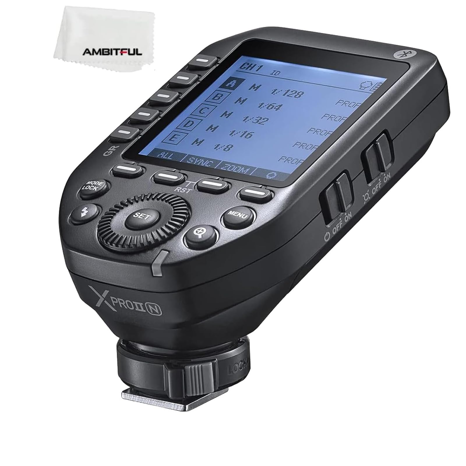 

Authorized GODOX TTL Wireless High Speed Sync Wireless Flash Trigger X System LCD Screen for Nikon Cameras [GODOX Agent] XProII-N 2.4G 1/8000s