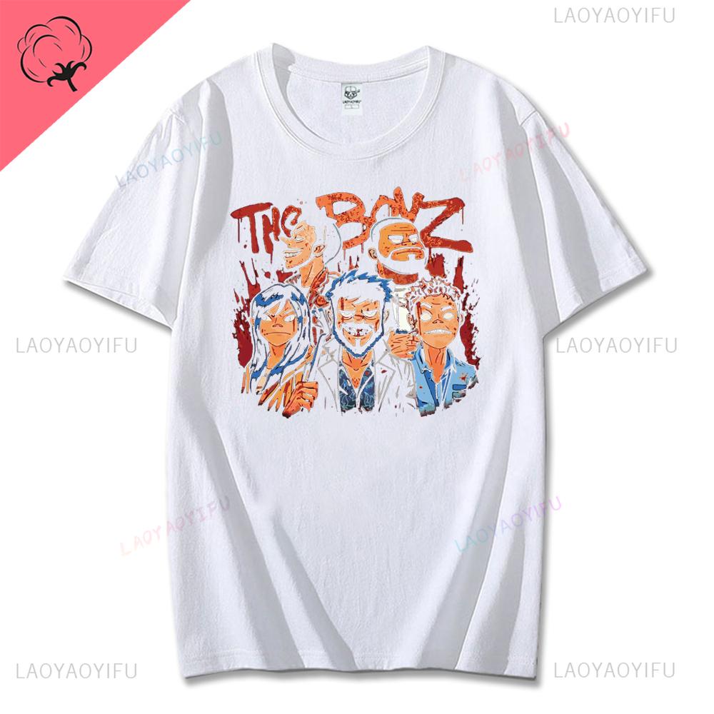 Vintage Music Band Gorillaz PUNK ROCK Printed T Shirt Men Women Summer 90s Oneck Cotton Short Sleeve Tshirts Y2K Clothing Tee