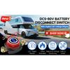 275A On Off Battery Disconnect Switch Master DC 12-48V Waterproof Battery Cut Off Switch for Car Vehicle RV Yacht and Boat