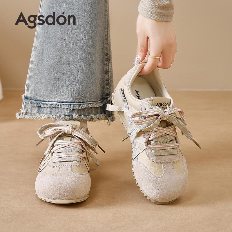 Augustus Dengde training shoes women's 2025 new summer ballet style Forrest Gump shoes fashion casual sports shoes white shoes