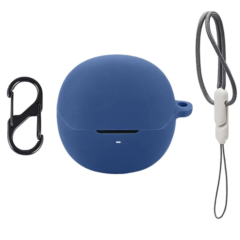 

For QCY AilyBuds Pro/AilyBuds Pro+(HT10) case Protective Cover [SHANCHI] Wireless Earphone Silicone Protective Cover (Includes climbing buckle +