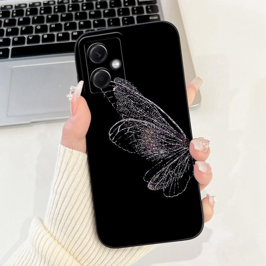 Beautiful Floral Phone Case For Xiaomi Redmi Note 12 5G Soft Silicone Shockproof Cases For Redmi Note 12 Pro Note12 5G Bumpers