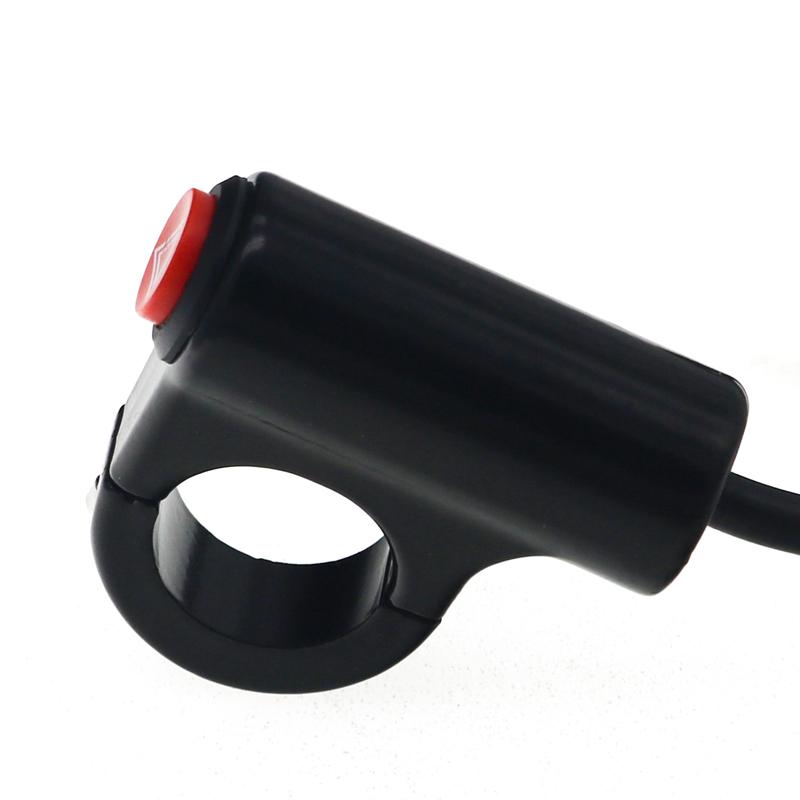 LMoDri Motorcycle ON-Off Switches Aluminum Alloy 22mm 12V Double Flash Warning Emergency Lamp Signal Flasher Hazard