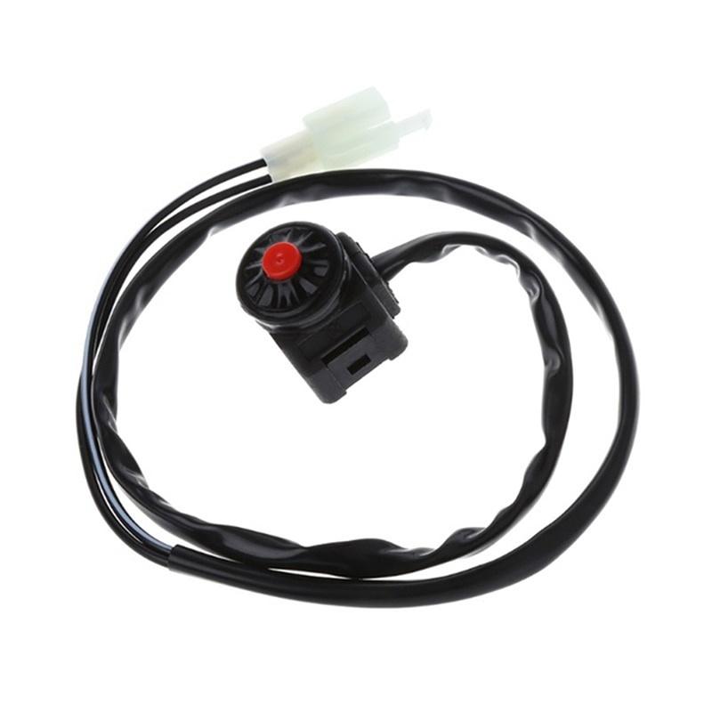 Universeller Motorrad-Kill-Schalter Roter Druckknopf Hupe Starter Dirtbike UTV Dual Sport Für 22mm Lenker Montierbare Stangen