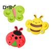3Pcs Suction Spinner Toy Insect Shape Sucker Spinner 360 Degrees Rotating Silicone Teether for Highchairs