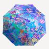 1pc Outdoor Umbrella with Cute Characters - Automatic Opening/Closing, Portable 3-Fold Design, 8-Rib Iron Frame, Perfect for Fans, Travelers, Dai