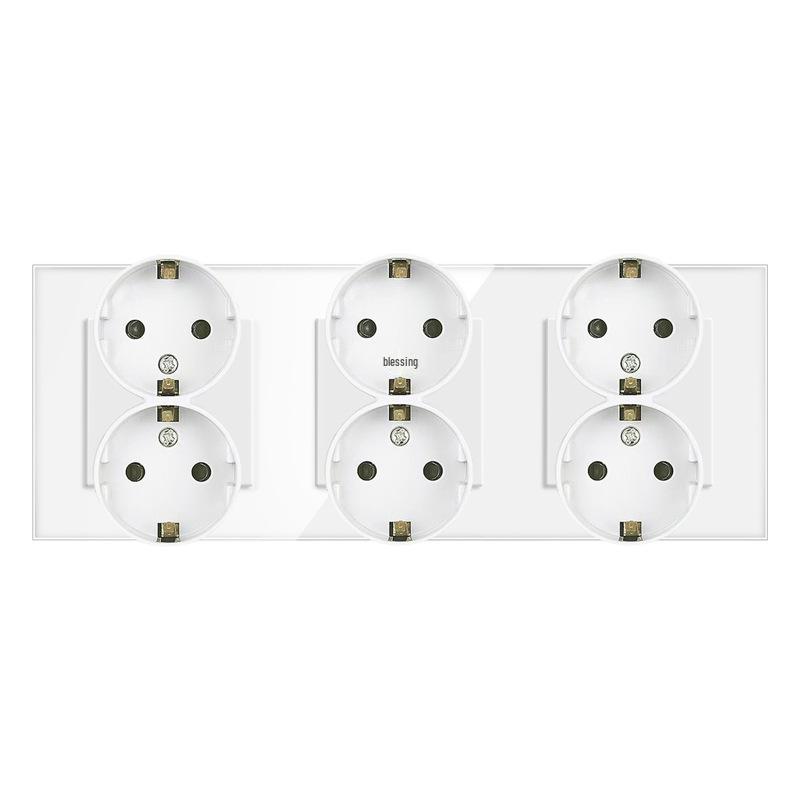Tuya WiFi Smarter Lichtschalter mit Wand-Touch, Kompatibel mit Alexa und Google Assistant.