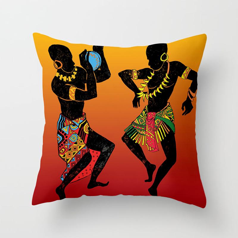 African Style Printed Pattern Cushion Cover Pillowcase For Home Living Room Sofa Bedroom Decoration Polyester Pillow