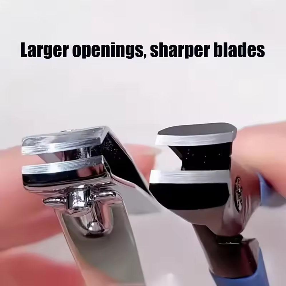 Ultra Sharp Portable Cutters, Stainless Steel, Wide Jaw Opening, Anti-slip, Finger Cutters for Women and Men