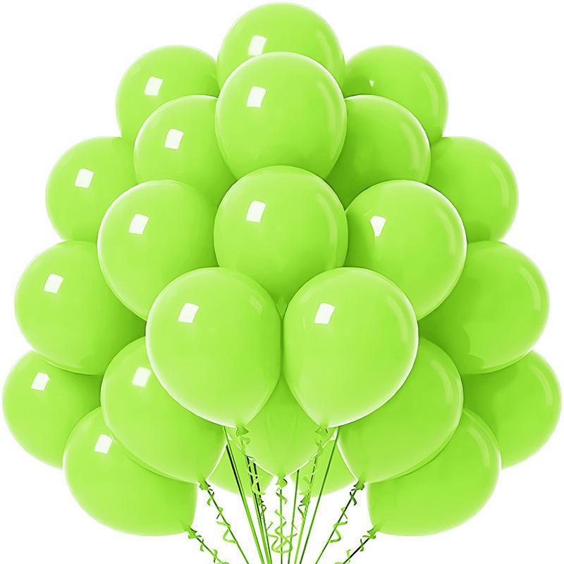 20-Pack 10-Inch Solid Color Balloons for Birthday, Wedding, or Event Decoration