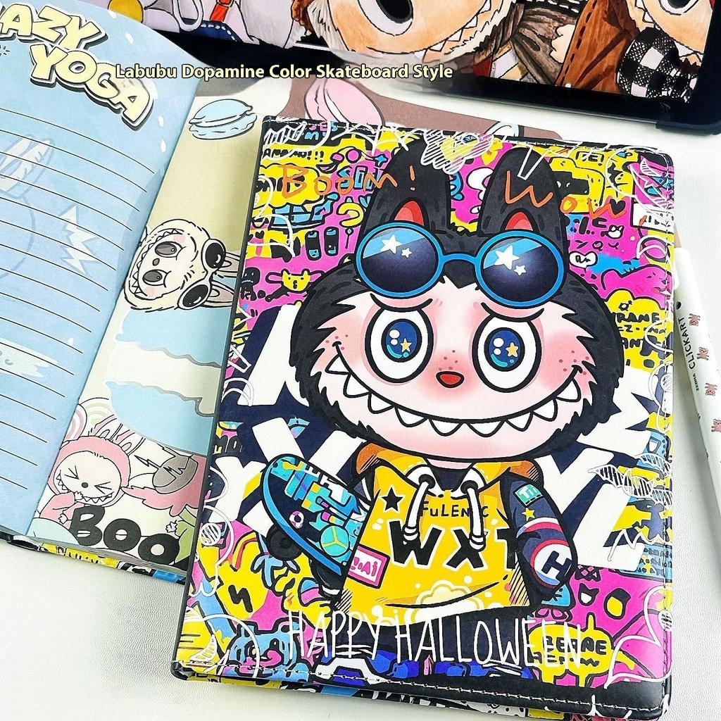 Leder Notizbuch B6 Vollständig bemalte Innenseite Student Niedlich Hochwertiges Handbuch Liniert