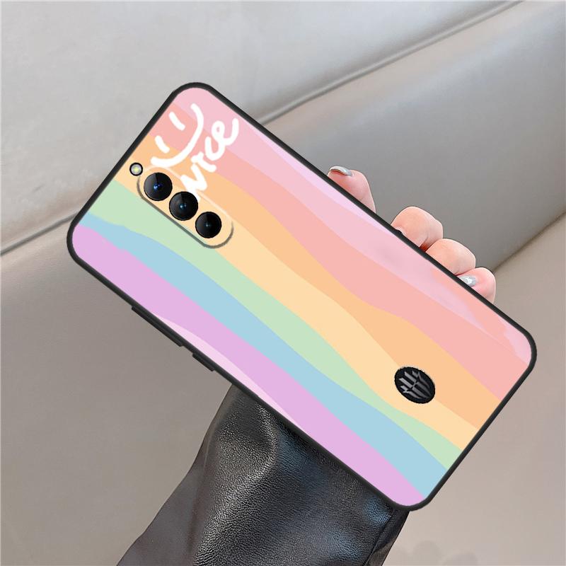 Regenbogen Niedliches Cartoon Hülle Für ZTE Nubia Red Magic 10 Air 10S 9S 8S 6S 7S Pro Für RedMagic 8 9 10 11 Pro Plus Cover
