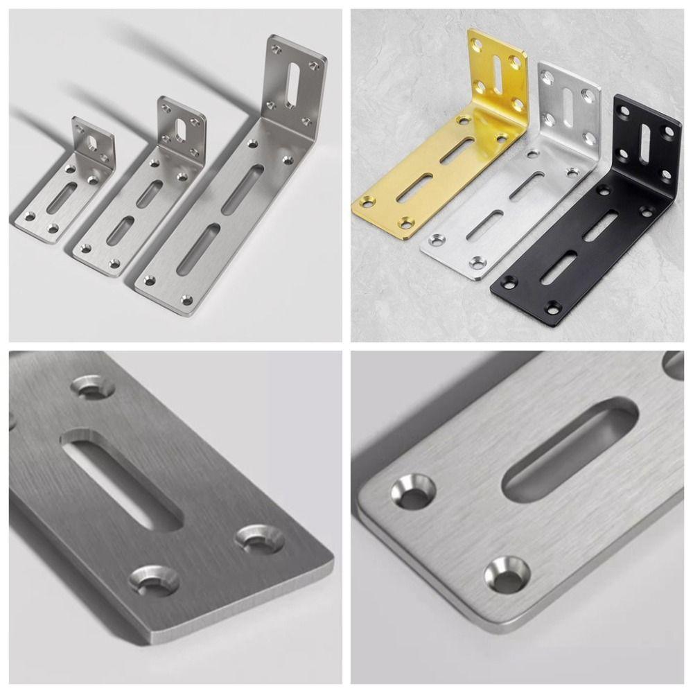 Stainless Steel Corner Brackets L-Shaped Bracket Fastener Fastener Joint Bracket Furniture