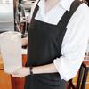 Shiraz Washed Linen Apron Charcoal