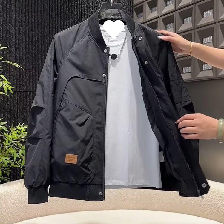 Men's Spring & Autumn Versatile Casual Baseball Jacket - Trendy, Fashionable, Handsome Top