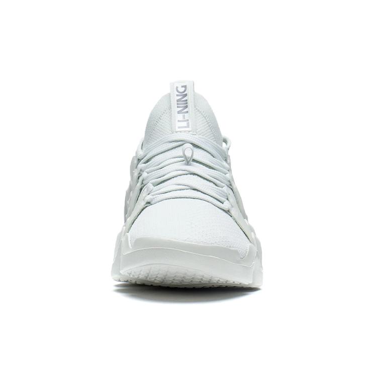 New LiNing Phantom Stab Cushioning Anti Slip Wear Resistant Breathability Low Top Sports Casual Shoes Men's Frost White AZGS031-4