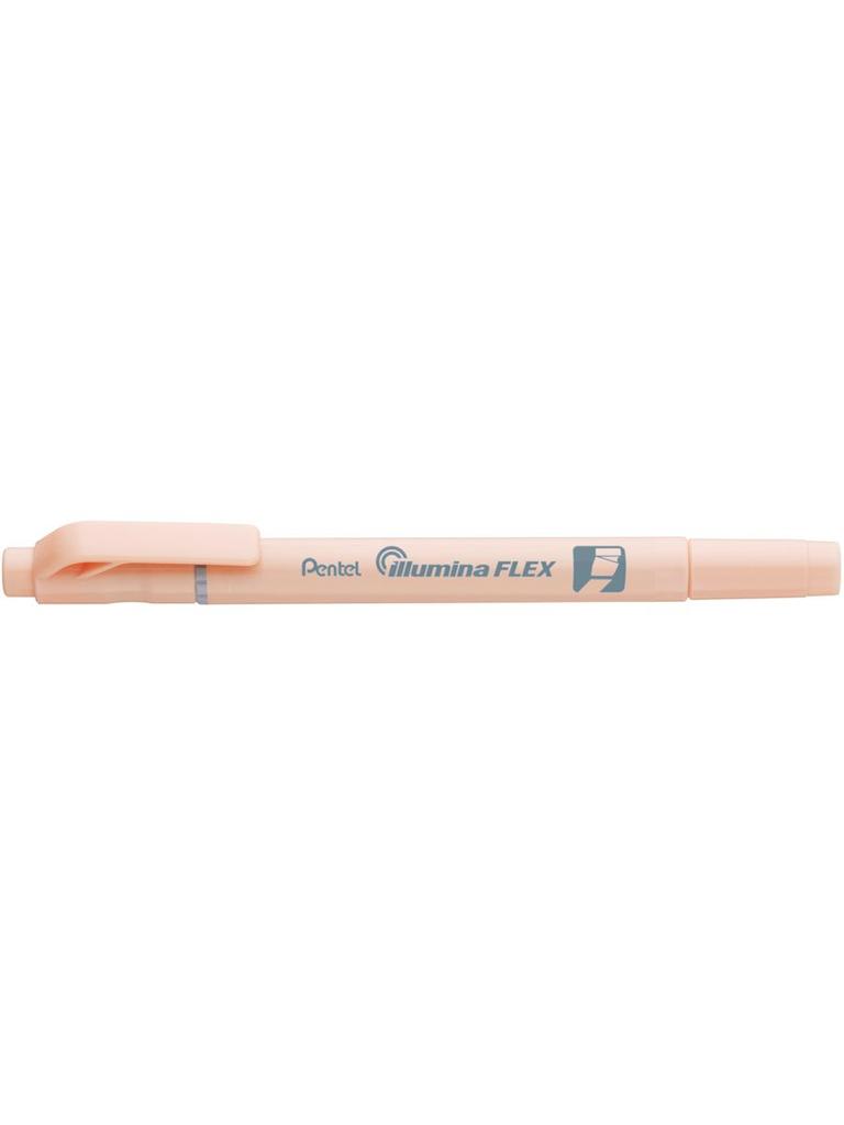 Pentel Illumina Flex Double-Sided Highlighter Orange Pastel Slw11P-Fe
