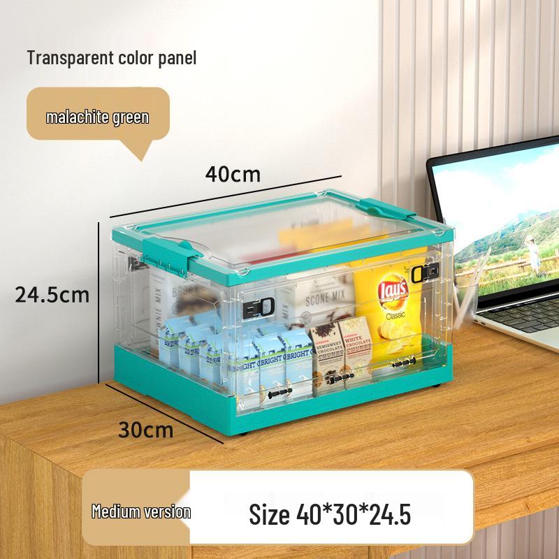 Large Foldable Three-door Student Book & Clothing Organizer Box