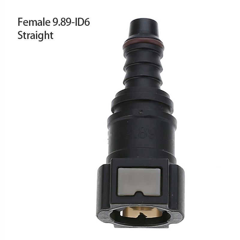 Auto drivstoffledningsslangekobling ID6 7,89 9,89 ID10 11,80 Nylon gummioljekobling Bil drivstoff hurtigkoblingsledningsslangedeler