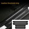 Car Protector Strip Door Plate Sill Scuff Cover Anti-Scratch Sticker Trims Black