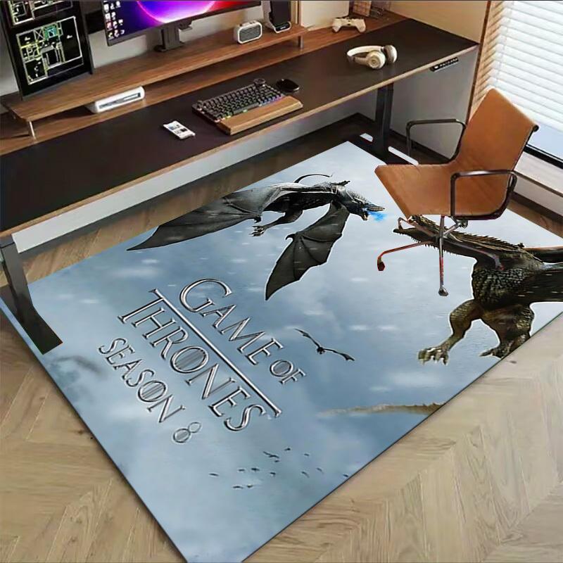 1pc Game of Thrones Season 8 Carpet, for Home & Office Decor, Desk Chair Carpet, Festive Gift,Conference Room CarpetL1237