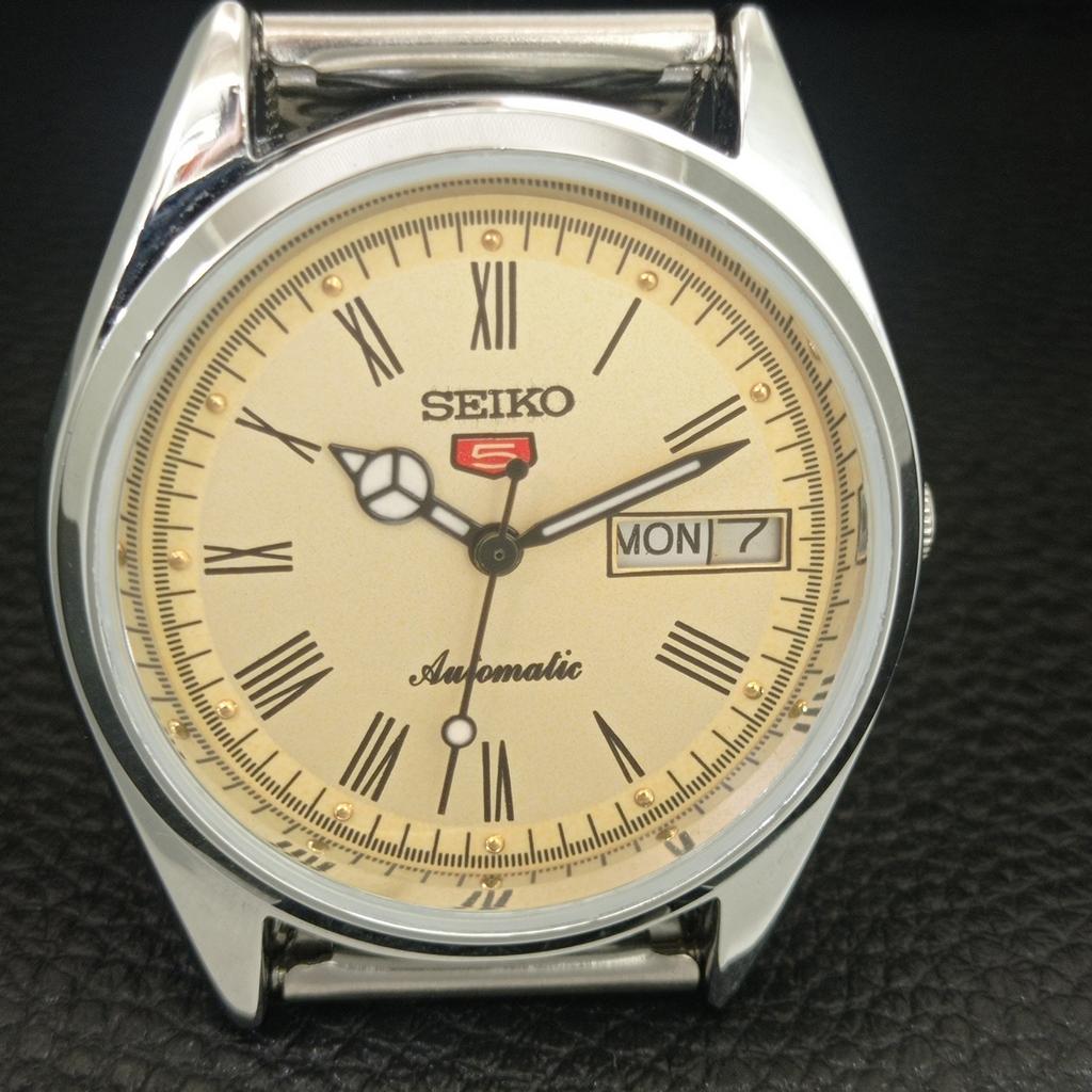 VINTAGE REFURBISHED SEIKO 5 AUTOMATIC 6309A JAPAN MENS GOLDEN WATCH a442148-1