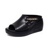 Wedge heel platform sandals women's 2025 summer new non-slip soft-soled going out slippers women's mother shoes women's cool slippers