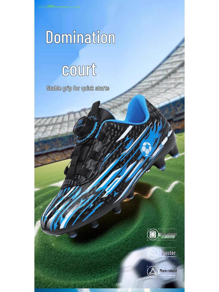 Cross-Border TF Studded Children's Football Shoes for Primary Students – AG Rotating Button for Training