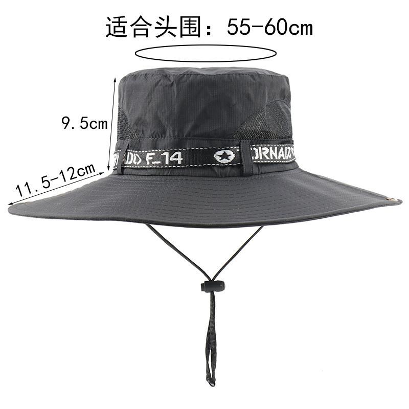 Men and Women Spring and Summer Big Brim Sun Hat Sunscreen Bucket Hat Outdoor Mountaineering Travel Hat Breathable Fishing Hat Sun Hat