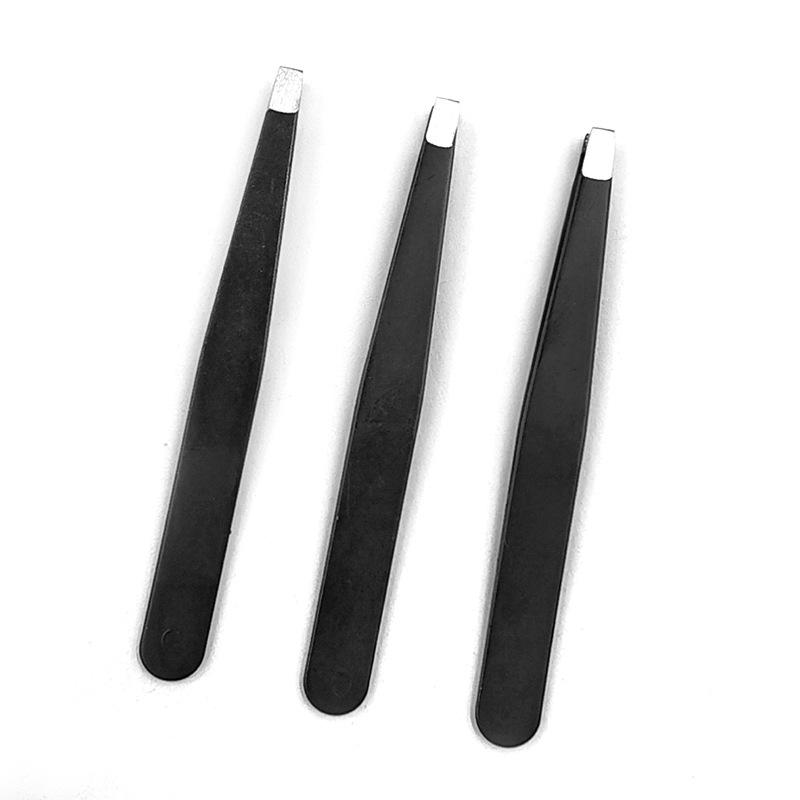 Pensetă pentru sprâncene din oțel inoxidabil neagră Pensetă pentru sprâncene Pensetă pentru sprâncene pentru smulgerea părului Pensetă pentru sprâncene Agrafă pentru smulgerea părului