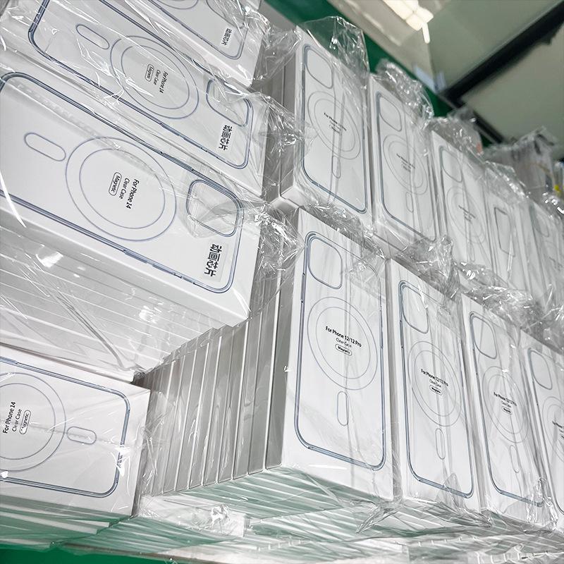 Magnetic MagSafe Acrylic Case for iPhone 13, 15, 16 Pro - Two-in-One Transparent Hard Shell