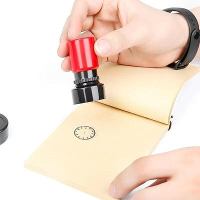 Sello de Juguete 1 Pieza Sello Educativo para Niños Reloj de Enseñanza Patrón de Graffiti Divertido Cilíndrico
