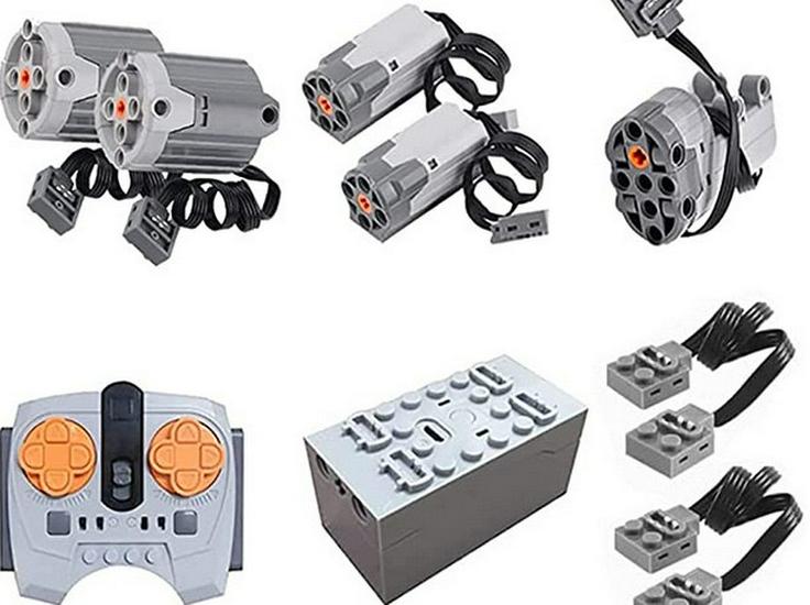 Cross-border Motor Building Blocks: Power Set with Remote Control, Receiver, and Lithium Battery