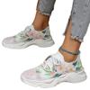 Casual Flower Sports Shoes Women's 2025 New Fashion Flat Sole Large Size Head Lace Casual