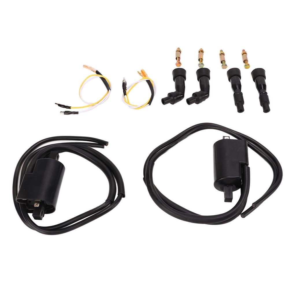 2pcs Ignition Coils 30501?300?003 With Spark Plug Caps Replacement for CB750K CB750A CB750F