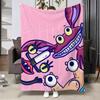 Aaahh Real Monsters Throw Soft Warm Flannel Blanket Multiuse Throw for Bed Sofa Office Air Conditioning Nap Blanket